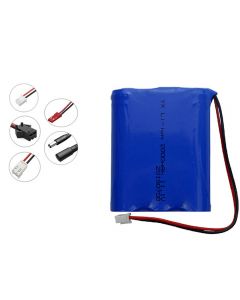 11.1V 18650 2000~3200mAh battery pack for emergency lights, surveillance, Bluetooth speakers, toys, miner's lamps