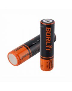 2Pcs Bourit 3.7V 2200mAh 8.14Wh 18650 lithium battery with protection board