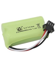 7.4v 600mAh 14500 SM3P battery 3 pins For remote control stunt car battery