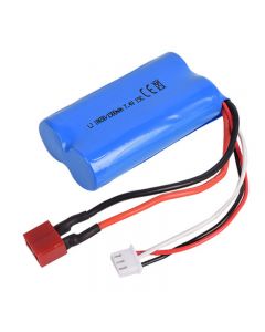 7.4V 1500mAh 2S T-head Rechargeable Lithium Battery For Weili 12428 12423 remote control car toy